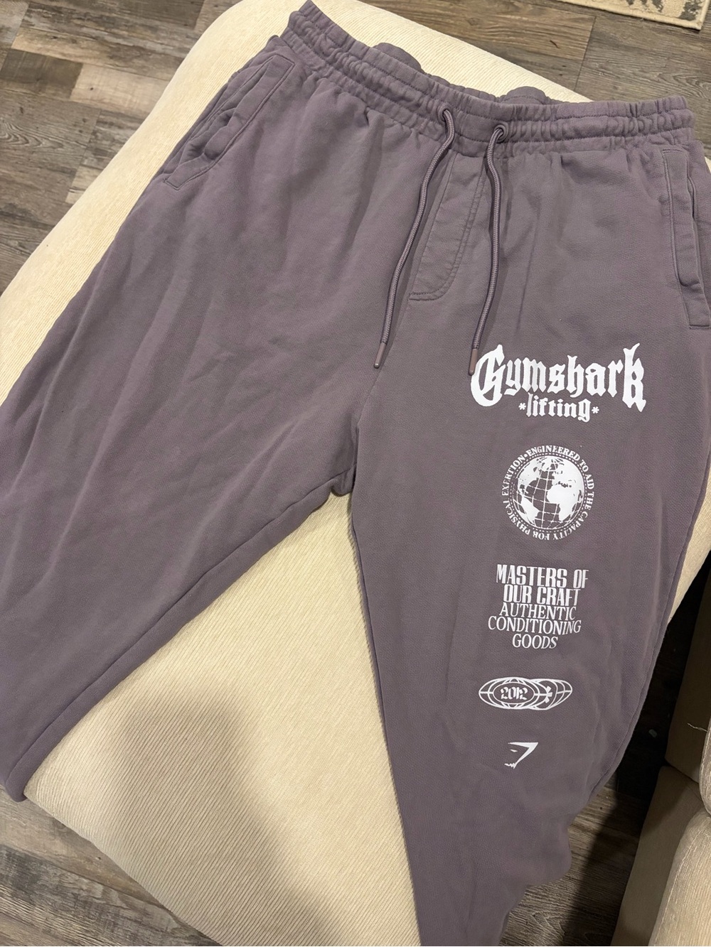 Gymshark Men's Sweatpants in Dusty Mauve
